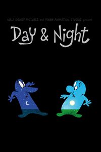 Day & Night (2010) Pixar Kratki Film Movie Poster